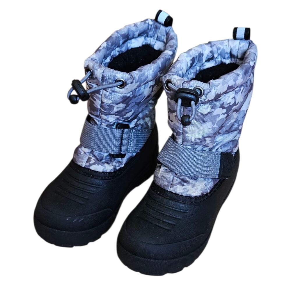 Northside Frosty Winter Boots Grey Camo Toddler Size 9